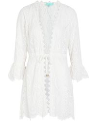 Melissa Odabash - Naia Lace Cover-Up Mini Dress - Lyst
