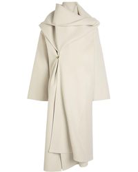 Calvin Klein - Amelia Scarf-Effect Wool And Cashmere-Blend Coat - Lyst