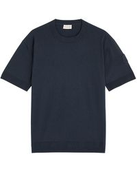 Moncler - Knitted Silk-Blend T-Shirt - Lyst