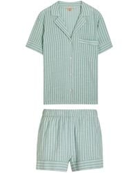 Eberjey - Nautico Shortie Woven Pyjama Set - Lyst