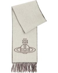 Vivienne Westwood - Orb-Intarsia Wool Scarf - Lyst