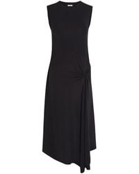 JOSEPH - Cheikh Asymmetric Crepe-Jersey Midi Dress - Lyst