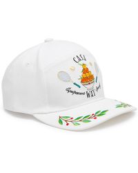 Casablancabrand - Laurel Logo-Embroidered Cotton Cap - Lyst