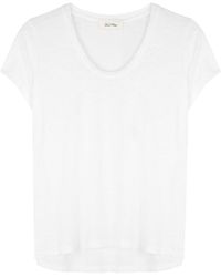 American Vintage - Jacksonville Slubbed Cotton-Blend T-Shirt - Lyst