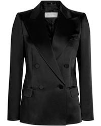Dries Van Noten - Beaura Double-Breasted Satin Blazer - Lyst
