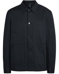 L'Estrange - Coach Patch Pocket Stretch-Cotton Overshirt - Lyst