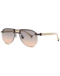 Brunello Cucinelli - Aviator-Style Sunglasses - Lyst