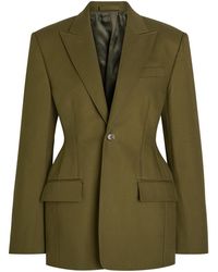 Wardrobe NYC - Drill Contour Cotton-Twill Blazer - Lyst