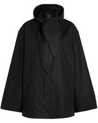 TOTEME - Hooded Scarf-Effect Cotton Jacket - Lyst