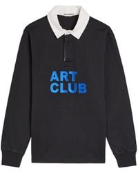 JW Anderson - Art Club Rugby Cotton Polo Shirt - Lyst