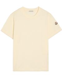 Moncler - Logo-Appliquéd Scalloped Cotton T-Shirt - Lyst