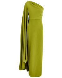 Solace London - Daria Draped One-Shoulder Maxi Dress - Lyst