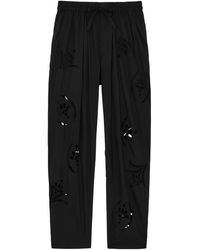Isabel Marant - Hectorina Eyelet-Embroidered Tapered Trousers - Lyst