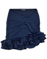 Jacquemus - La Mini Jupe Playa Ruffled Mini Skirt - Lyst