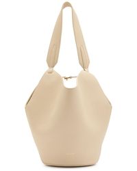 KHAITE - Lotus Mini Grained Leather Tote Bag - Lyst
