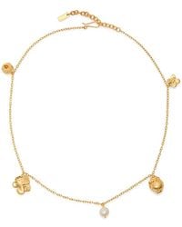 Completedworks - Floral Charm-Embellished 18Kt-Plated Necklace - Lyst