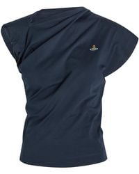 Vivienne Westwood - Hebo Asymmetric Cotton T-Shirt - Lyst