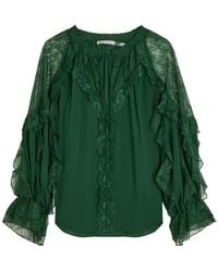 Alice + Olivia - Aleena Lace Blouse - Lyst