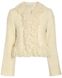 LIBEROWE - Merchant Fringed Cropped Bouclé Jacket - Lyst