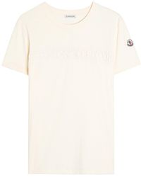 Moncler - Logo-Appliquéd Cotton T-Shirt - Lyst