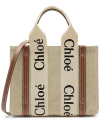 Chloé - Woody Small Canvas Tote - Lyst