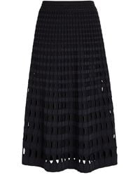 Jonathan Simkhai - Drue Textured Cut-Out Knit Midi Skirt - Lyst