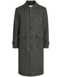 Les Deux - Maximillian Herringbone Wool-Blend Coat - Lyst
