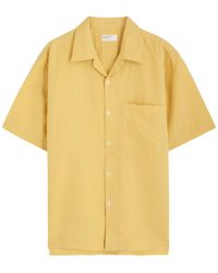 Universal Works - Creased Linen-Blend Shirt - Lyst