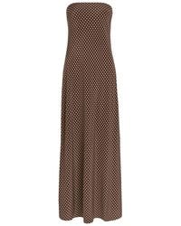 Matteau - Polka Dot Silk Midi Dress - Lyst