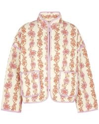 Free People - Chloe Floral-print Quilted Cotton Jacket - Lyst