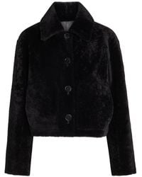 JOSEPH - Alloway Reversible Shearling And Leather Jacket - Lyst