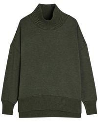 Varley - Barker High-Neck Stretch-Jersey Sweatshirt - Lyst