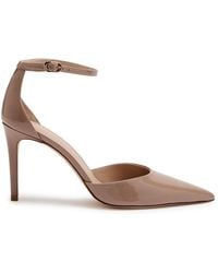 Stuart Weitzman - Stuart Power Strap 85 Patent Leather Pumps - Lyst
