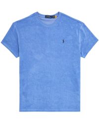 Polo Ralph Lauren - Spa Logo-Embroidered Terry T-Shirt - Lyst