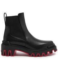Christian Louboutin - Marchacroche Dune Leather Ankle Boots - Lyst