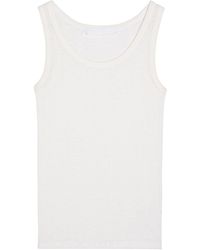Mother - The Runner Up Ribbed Cotton Tank - Lyst