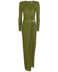 Self-Portrait - Crystal-Embellished Mesh Gown - Lyst