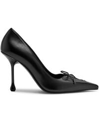 Jimmy Choo - Scarlett 95 Lace-Up Leather Pumps - Lyst