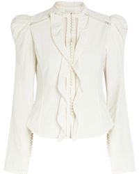 Isabel Marant - Calina Picot Lace Cotton Blouse - Lyst