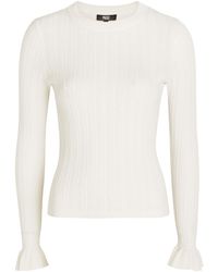 PAIGE - Ophelia Pointelle-Knit Top - Lyst