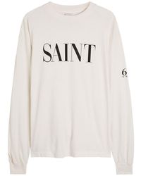 SAINT Mxxxxxx - 666 Printed Cotton Top - Lyst
