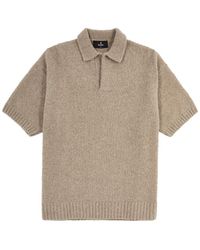 Represent - Bouclé Wool-blend Polo Shirt - Lyst