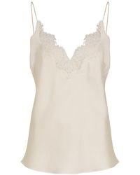 Rohe - Lace-Trim Silk Camisole Top - Lyst