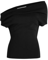 ARMARIUM - Debra Asymmetric Stretch-Knit Top - Lyst