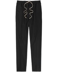 Rick Owens - Slim-Leg Stretch-Wool Sweatpants - Lyst
