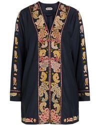 Bode - Feather Runner Embroidered Cotton-Blend Jacket - Lyst