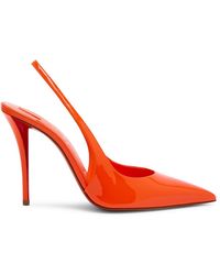 Christian Louboutin - Miss Z 100 Patent Leather Slingback Pumps - Lyst