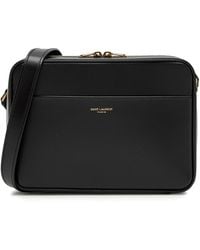 Saint Laurent - Daily Cam Logo Leather Cross-Body Bag - Lyst