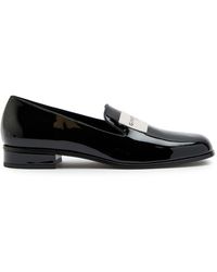 Givenchy - Tux Logo Patent Leather Loafers - Lyst