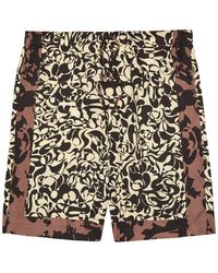 Dries Van Noten - Piperi Printed Satin Shorts - Lyst